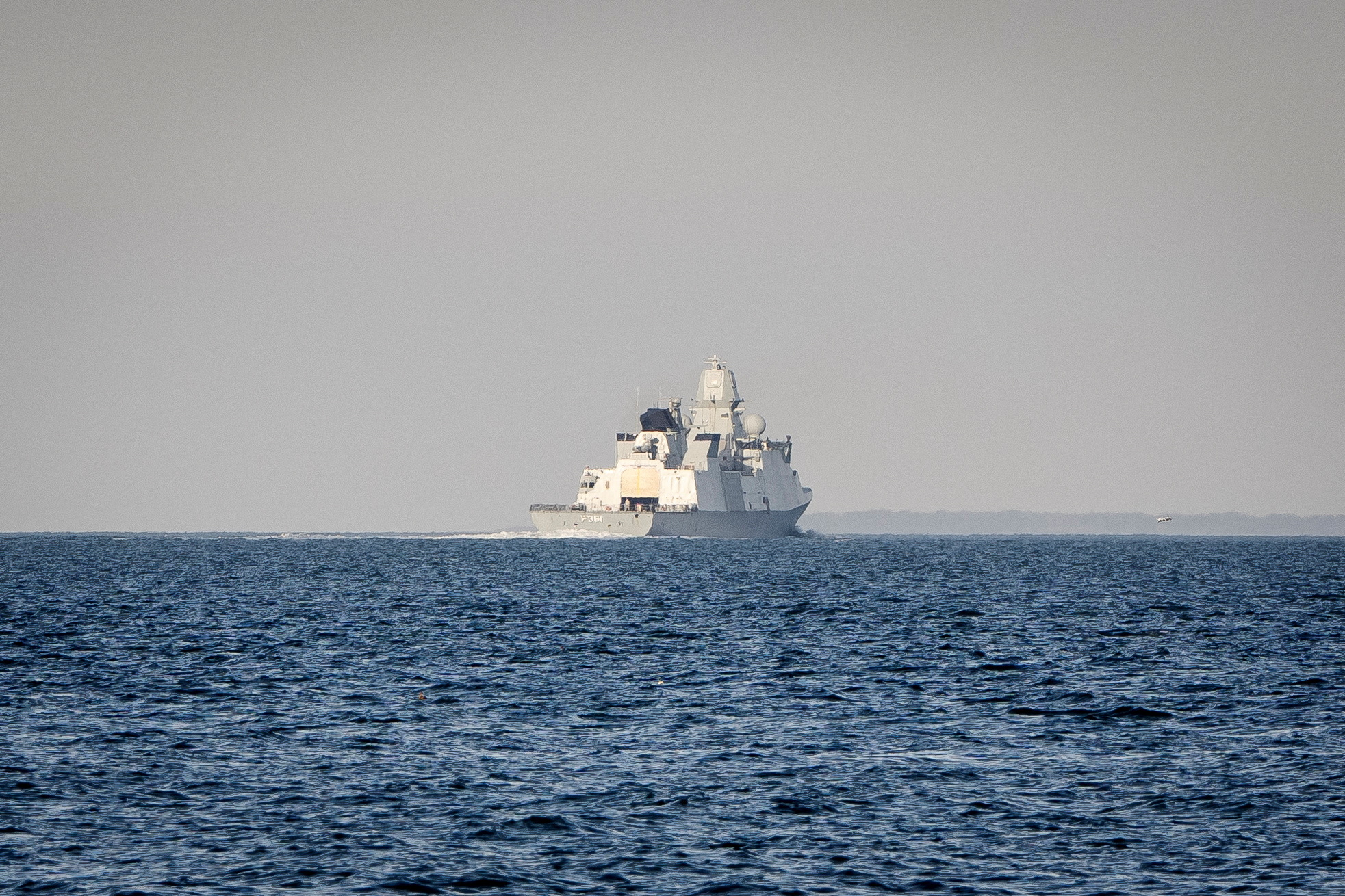 Danish frigate Iver Huitfeldt sets off for the Gulf of Aden, from the Naval Station in Korsoer, Denmark, January 29, 2024. The Danish frigate will contribute to strengthening maritime security in and around the Red Sea.  Ritzau Scanpix