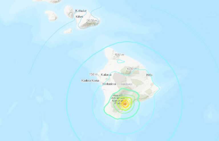 Σεισμός 5,7 Ρίχτερ στη Χαβάη