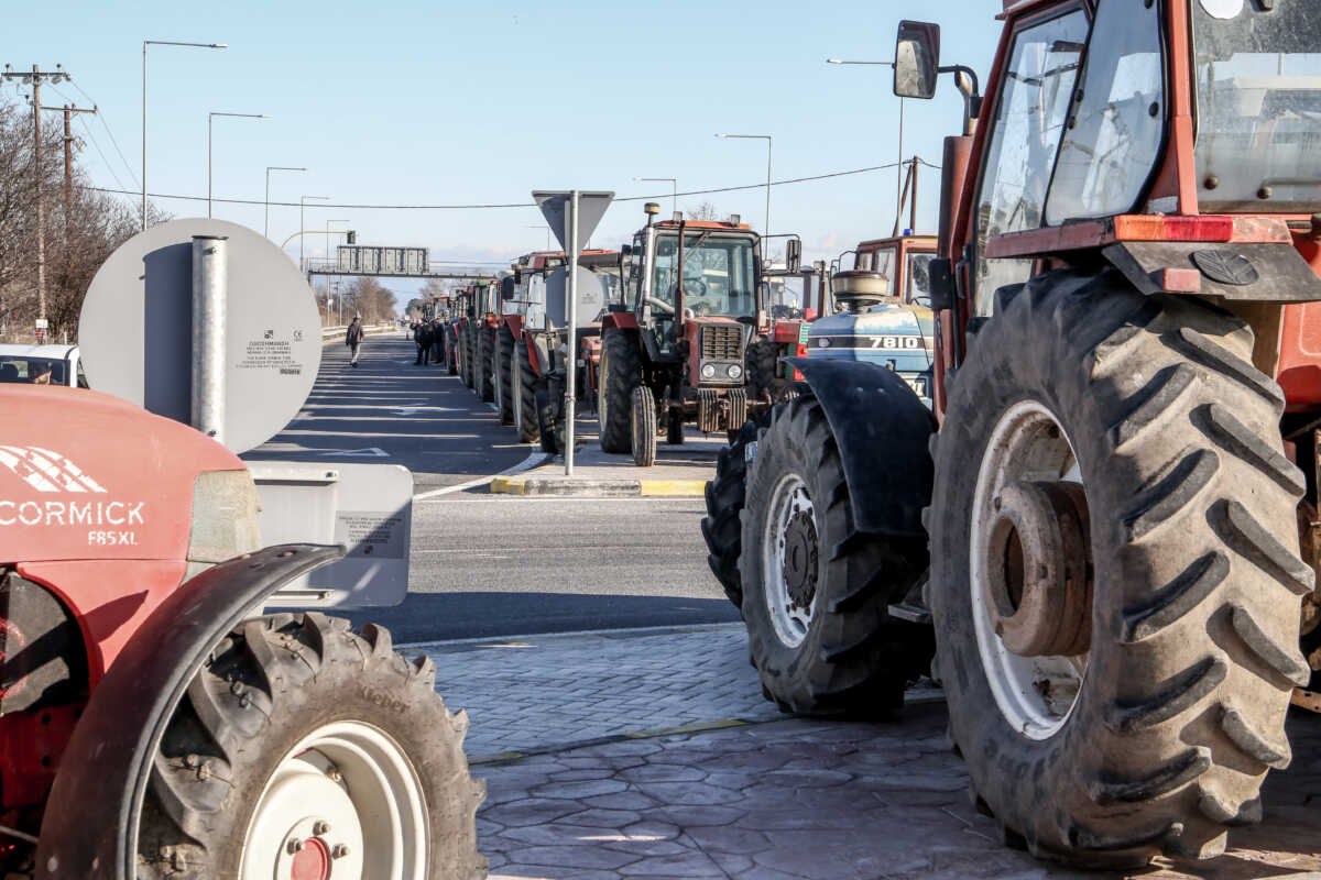 Κινητοποίηση αγροτών στον Πλατύκαμπο Λάρισας.  Τετάρτη 31 Ιανουαρίου 2024 (EUROKINISSI)