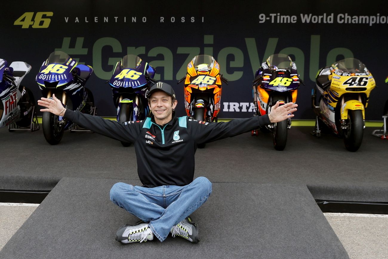 The leading racer in MotoGP history is 45 years old