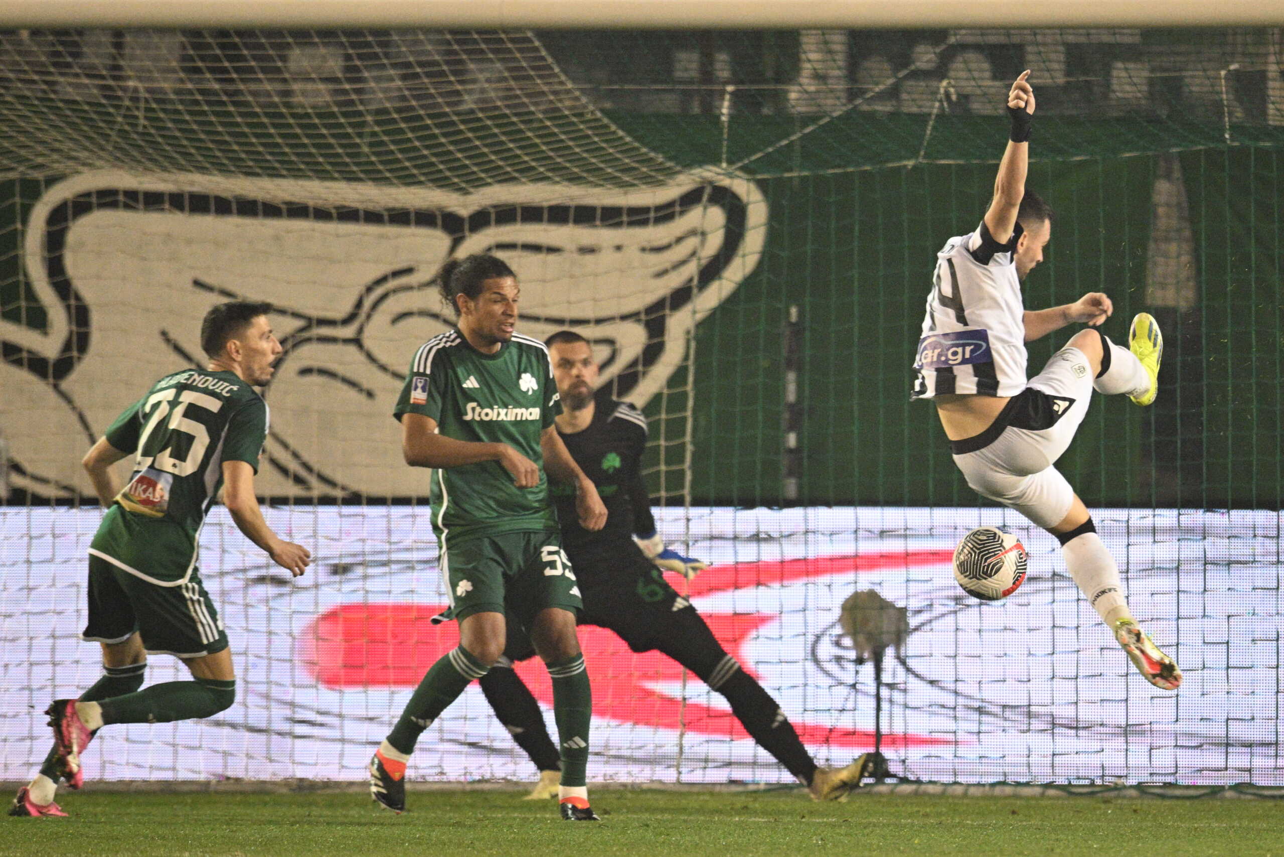 Παναθηναϊκός – ΠΑΟΚ: Το γκολ του Ζίβκοβιτς για το 0-1 των «ασπρόμαυρων»