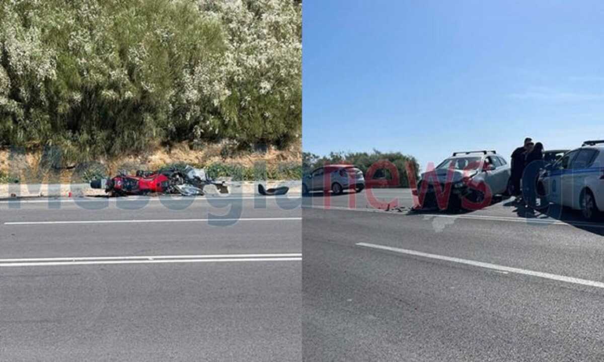 Κορωπί: Σοβαρό τροχαίο στην Αγία Μαρίνα, στο νοσοκομείο οδηγός μηχανής