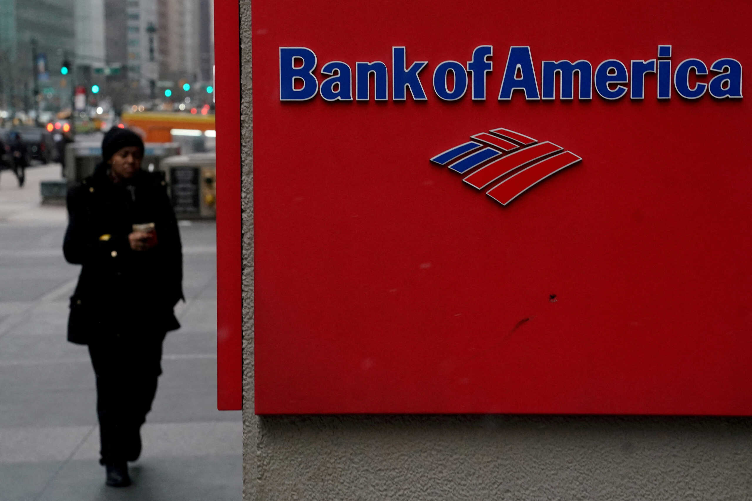 FILE PHOTO: A Bank of America logo is pictured in the Manhattan borough of New York City, New York, U.S., January 30, 2019. REUTERS