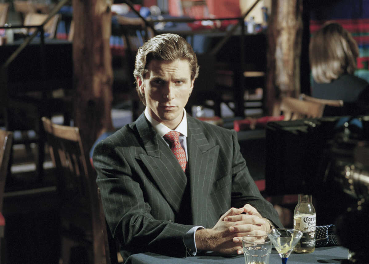 Welsh actor Christian Bale on the set of American Psycho, based on the novel by Bret Easton Ellis and directed by Canadian Mary Harron. (Photo by Eric Robert