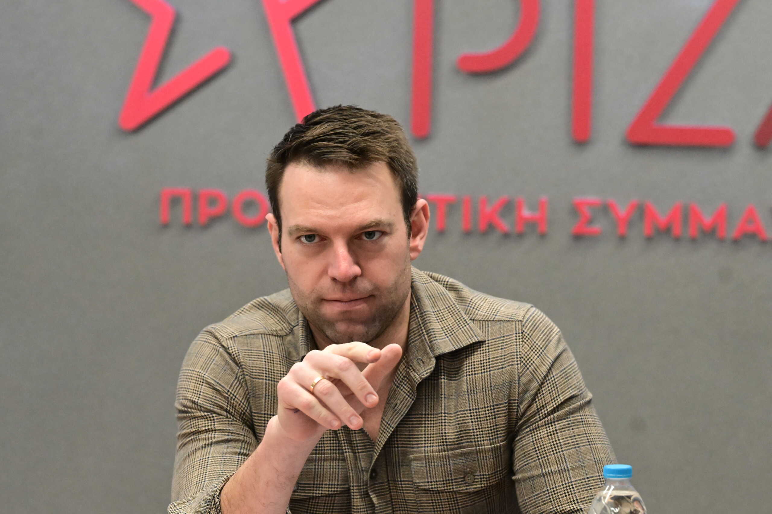 Συνάντηση του Προέδρου του ΣΥΡΙΖΑ Προοδευτική Συμμαχία, Στέφανου Κασσελάκη, με το Προεδρείο της ΠΟΕ - ΟΤΑ, Τρίτη 27 Φεβρουαρίου 2024. 
(ΤΑΤΙΑΝΑ ΜΠΟΛΑΡΗ