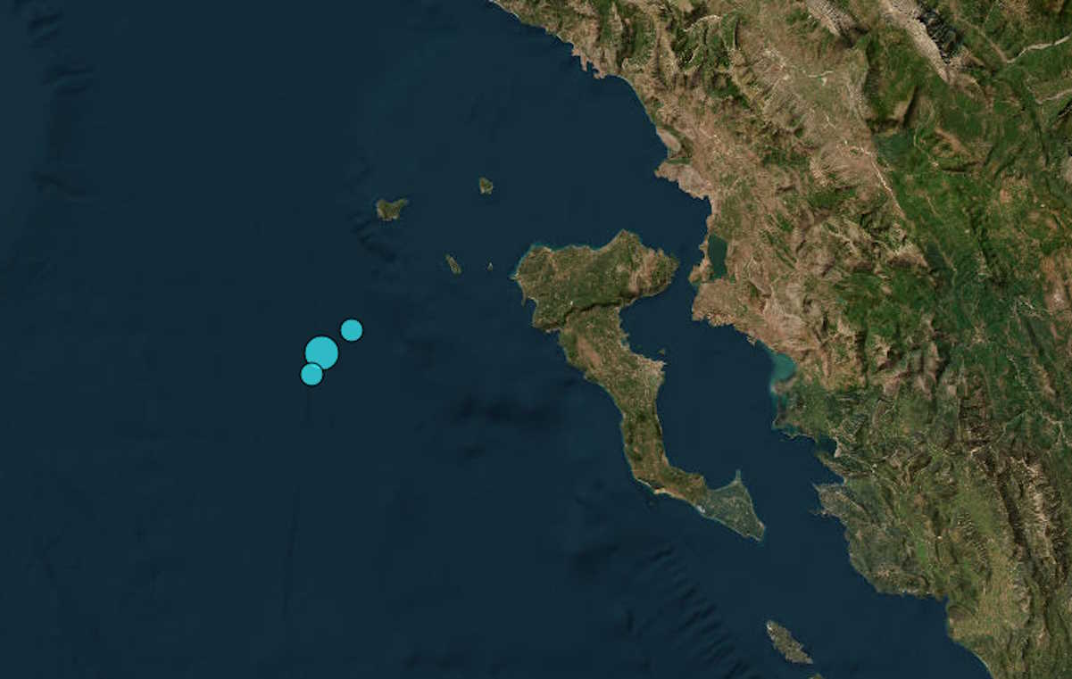 Σεισμός 4,7 Ρίχτερ ανοιχτά της Κέρκυρας με επίκεντρο νότια – νοτιοδυτικά των Οθωνών