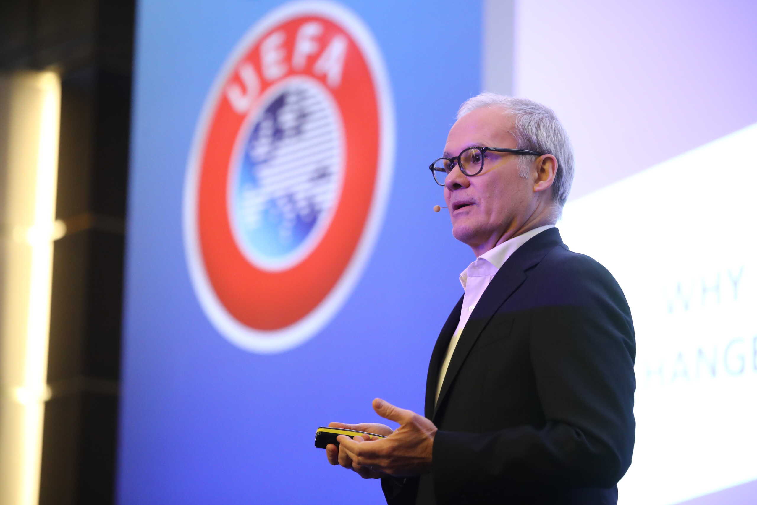 ΠΑΡΟΥΣΙΑΣΗ ΑΠΟ ΤΗΝ UEFA ΜΕ ΘΕΜΑ "Ο ΝΕΟΣ ΤΡΟΠΟΣ ΔΙΕΞΑΓΩΓΗΣ ΤΩΝ ΔΙΑΣΥΛΛΟΓΙΚΩΝ ΔΙΟΡΓΑΝΩΣΕΩΝ ΤΗΣ UEFA" (ΣΤΕΛΙΟΣ ΣΤΕΦΑΝΟΥ
