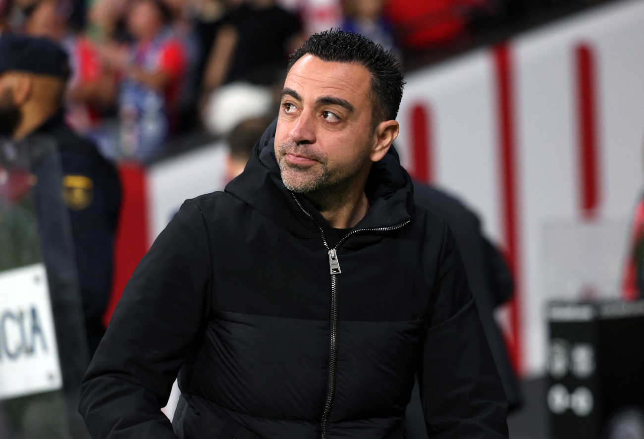 Soccer Football - LaLiga - Atletico Madrid v FC Barcelona - Metropolitano, Madrid, Spain - March 17, 2024 FC Barcelona coach Xavi before the match REUTERS