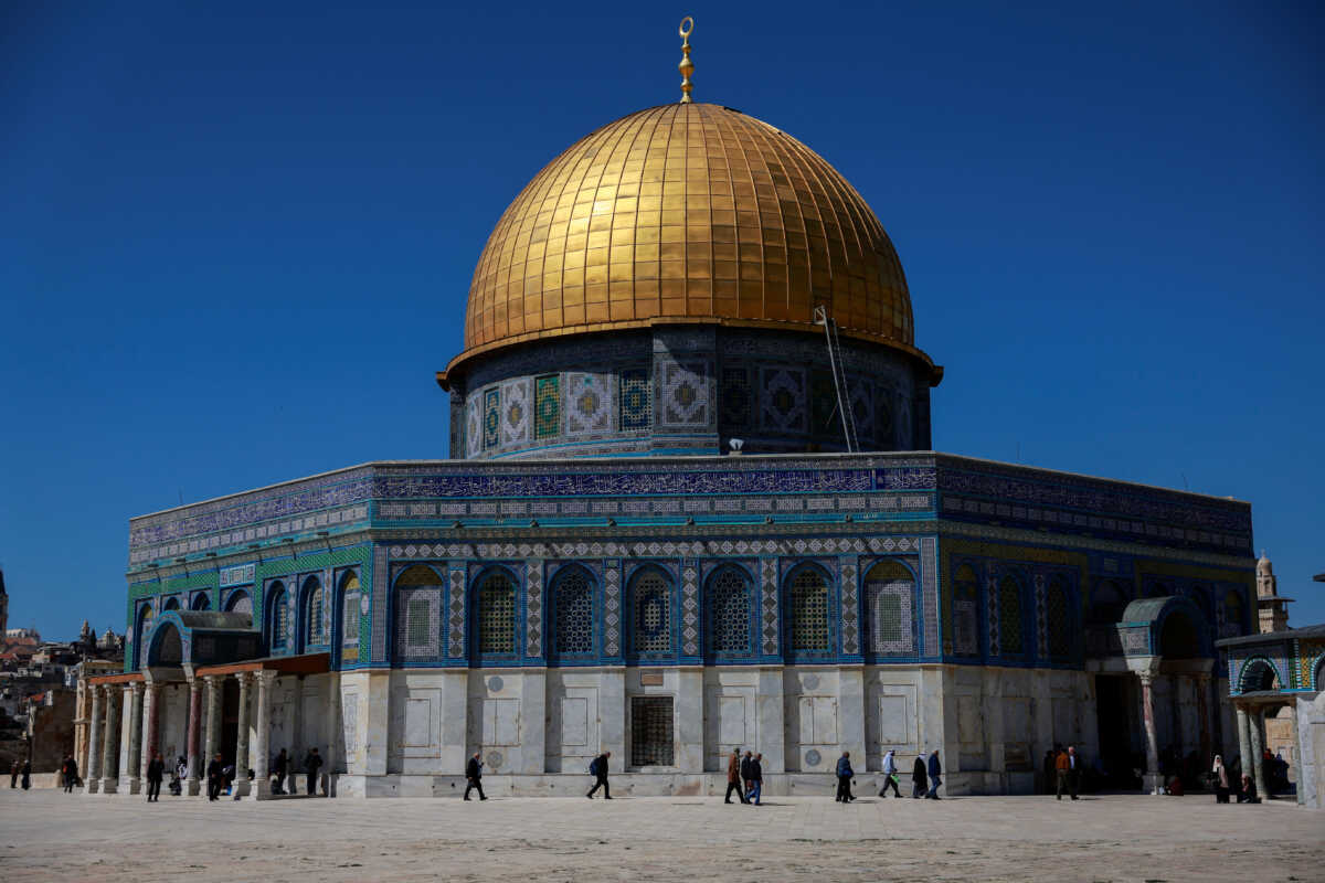 Palestinians visit the al-Aqsa compound, also known to Jews as the Temple Mount, amid the ongoing conflict between Israel and the Palestinian group Hamas, in Jerusalem's Old City March 5, 2024. REUTERS