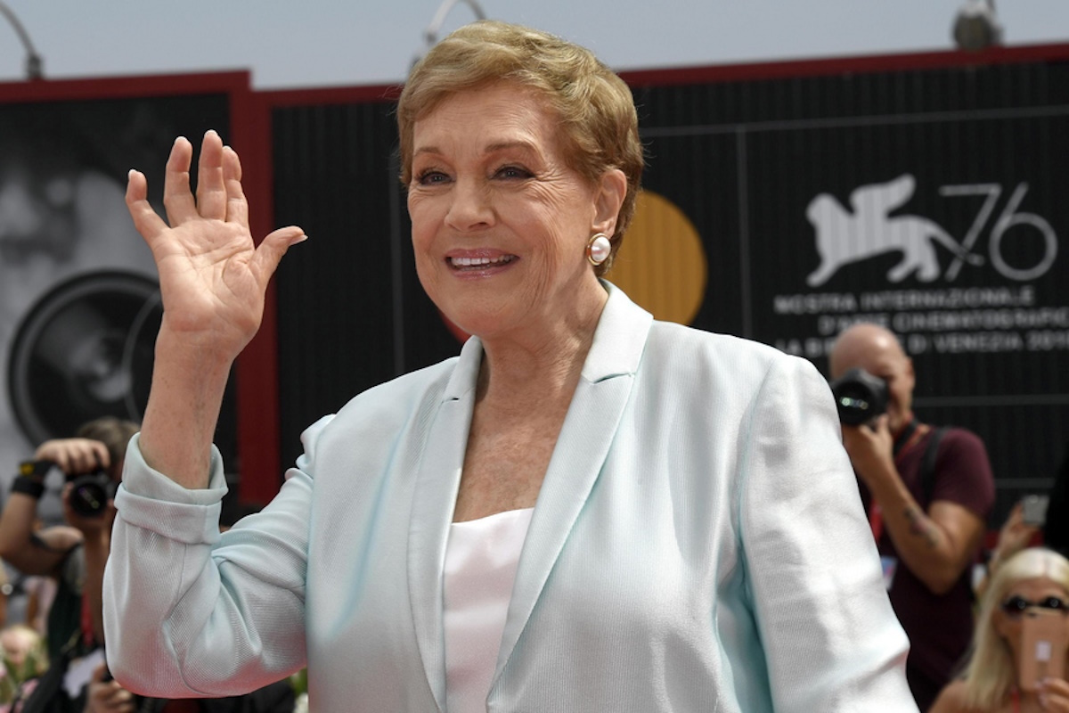 epa07812858 British actress Julie Andrews arrives for the Golden Lion for Lifetime Achievement Award ceremony during the 76th annual Venice International Film Festival, in Venice, Italy, 02 September 2019. The festival runs from 28 August to 07 September.  EPA