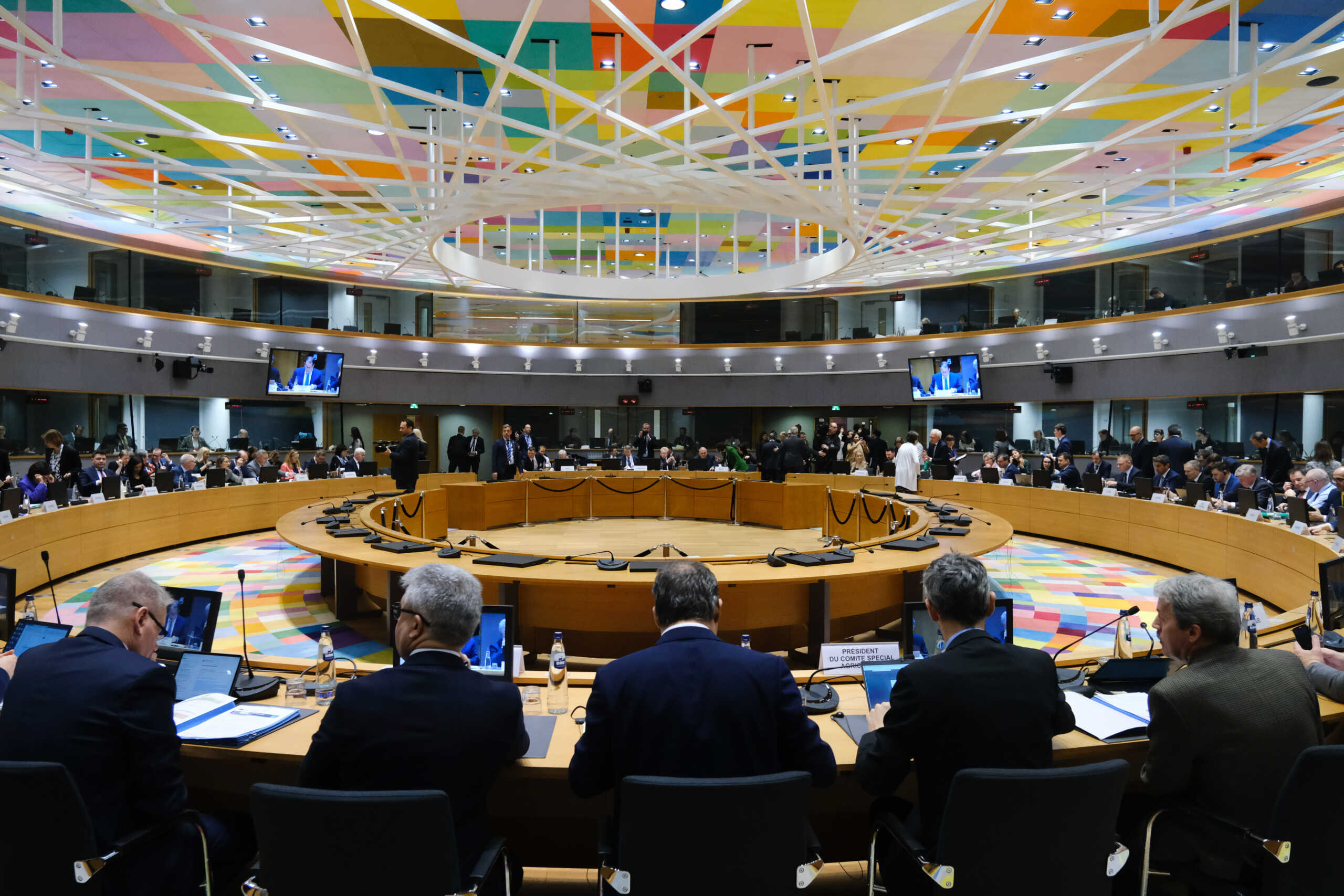 Συνεδρίαση του Συμβουλίου υπουργών Γεωργίας και Αλιείας της Ευρωπαϊκής Ένωσης, στις Βρυξέλλες, Δευτέρα 26 Φεβρουαρίου 2024. 
*ΠΡΟΣΟΧΗ ΜΟΝΟ EDITORIAL USE * (POOL PHOTO