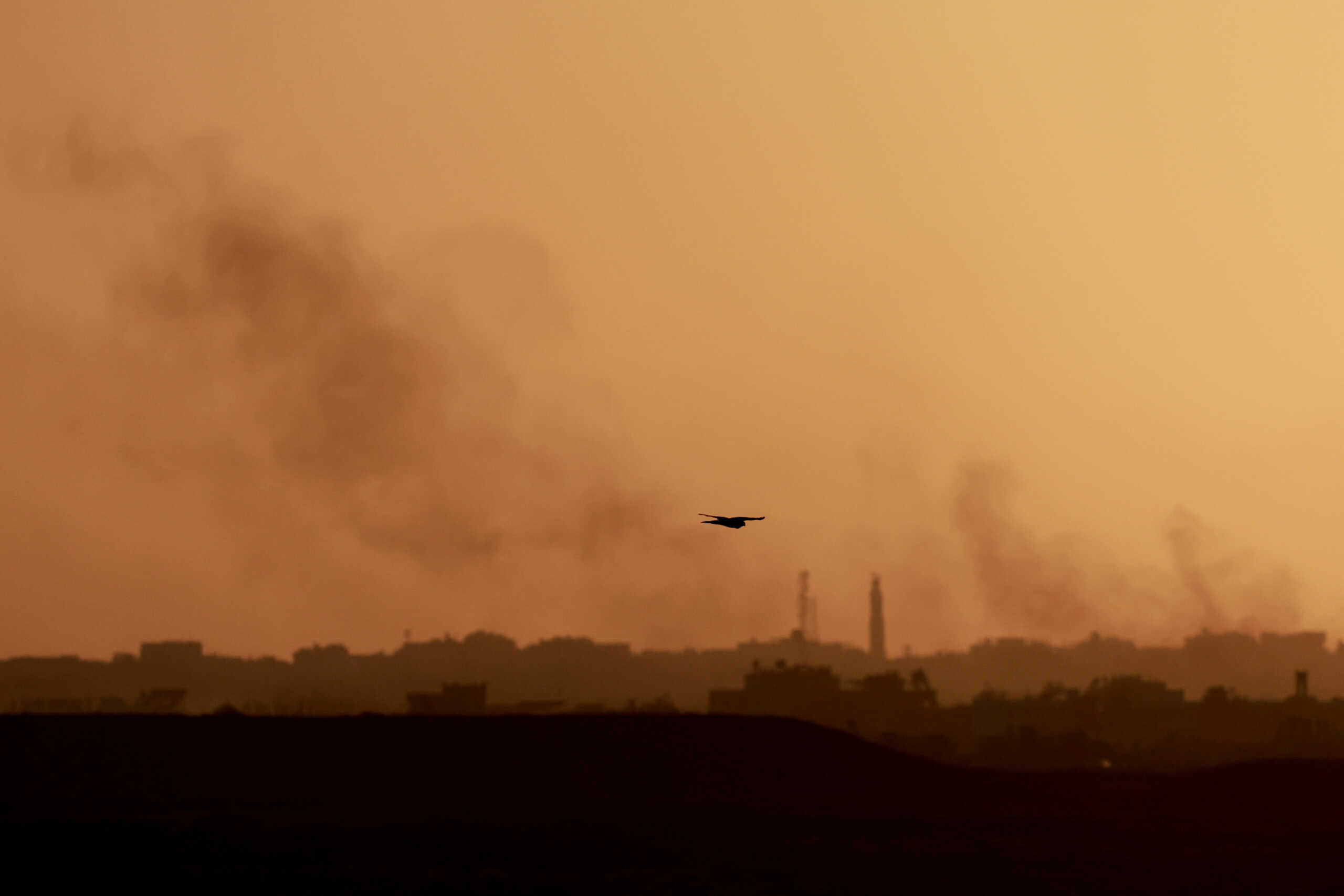 Smoke rises from Gaza, amid the ongoing conflict between Israel and the Palestinian Islamist group Hamas, as seen from Israel, March 4, 2024. REUTERS
