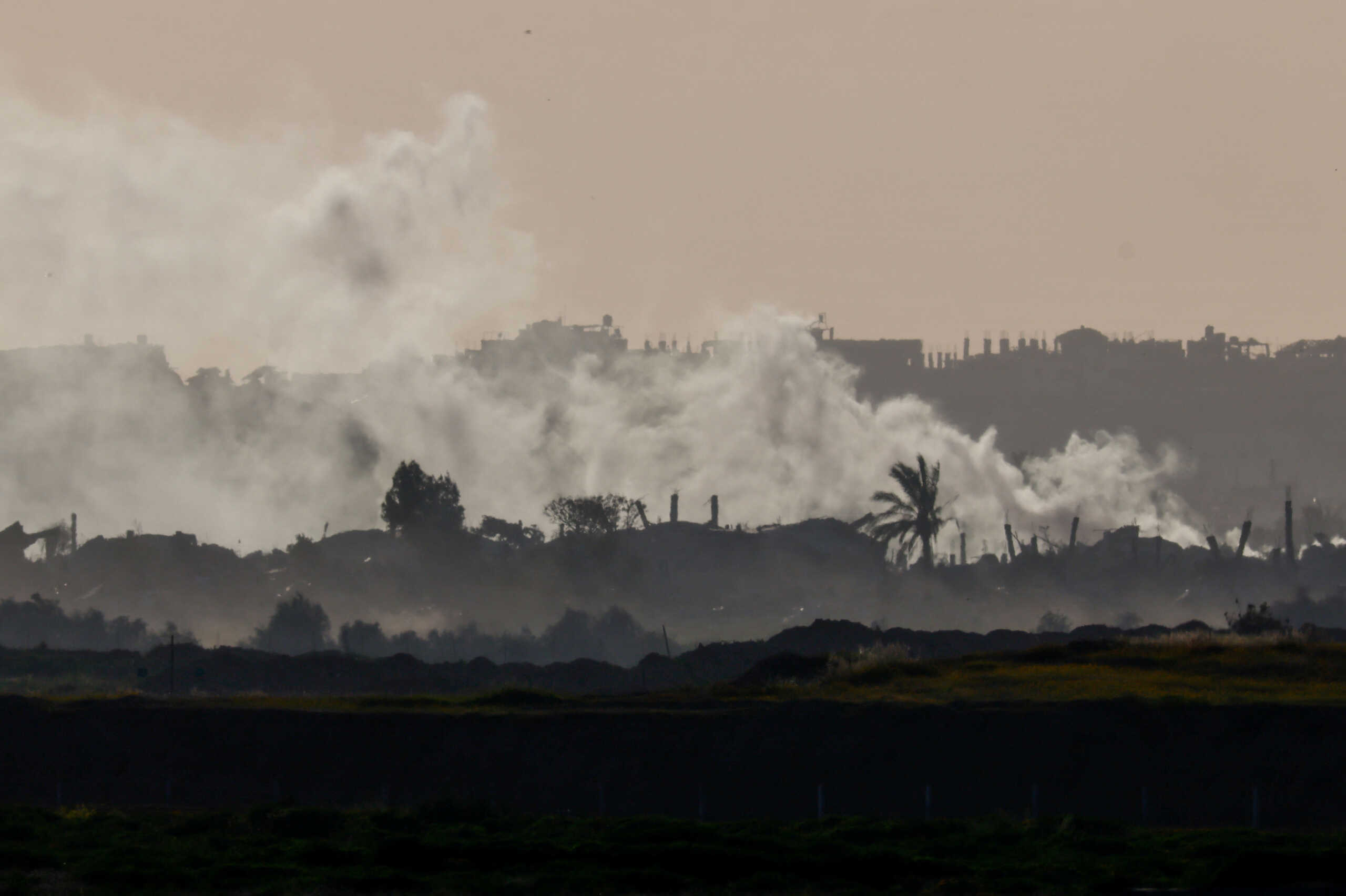 Smoke rises from Gaza, amid the ongoing conflict between Israel and the Palestinian group Hamas, as seen from Israel, March 5, 2024. REUTERS