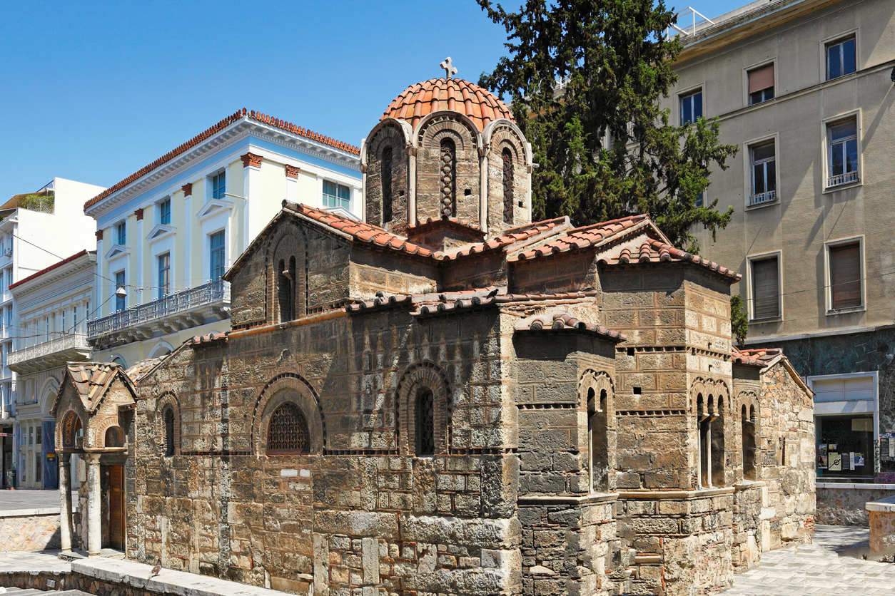 The Church of Panagia Kapnikarea in Athens, Greece