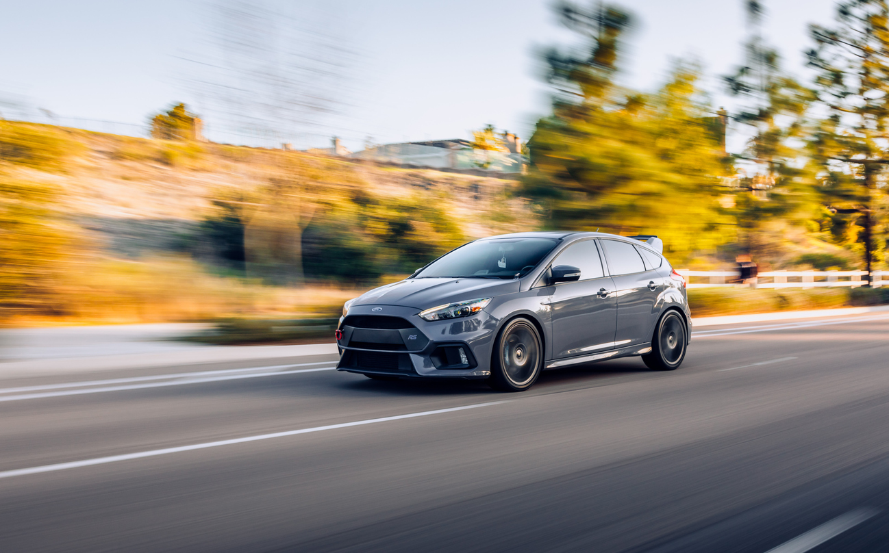 Seattle, WA, USA
January 22, 2023
Grey Ford Focus RS parked showing the car