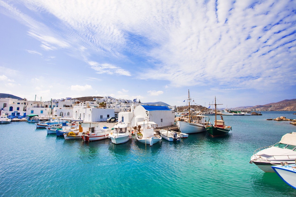 Picturesque Naousa village, Paros island, Greece