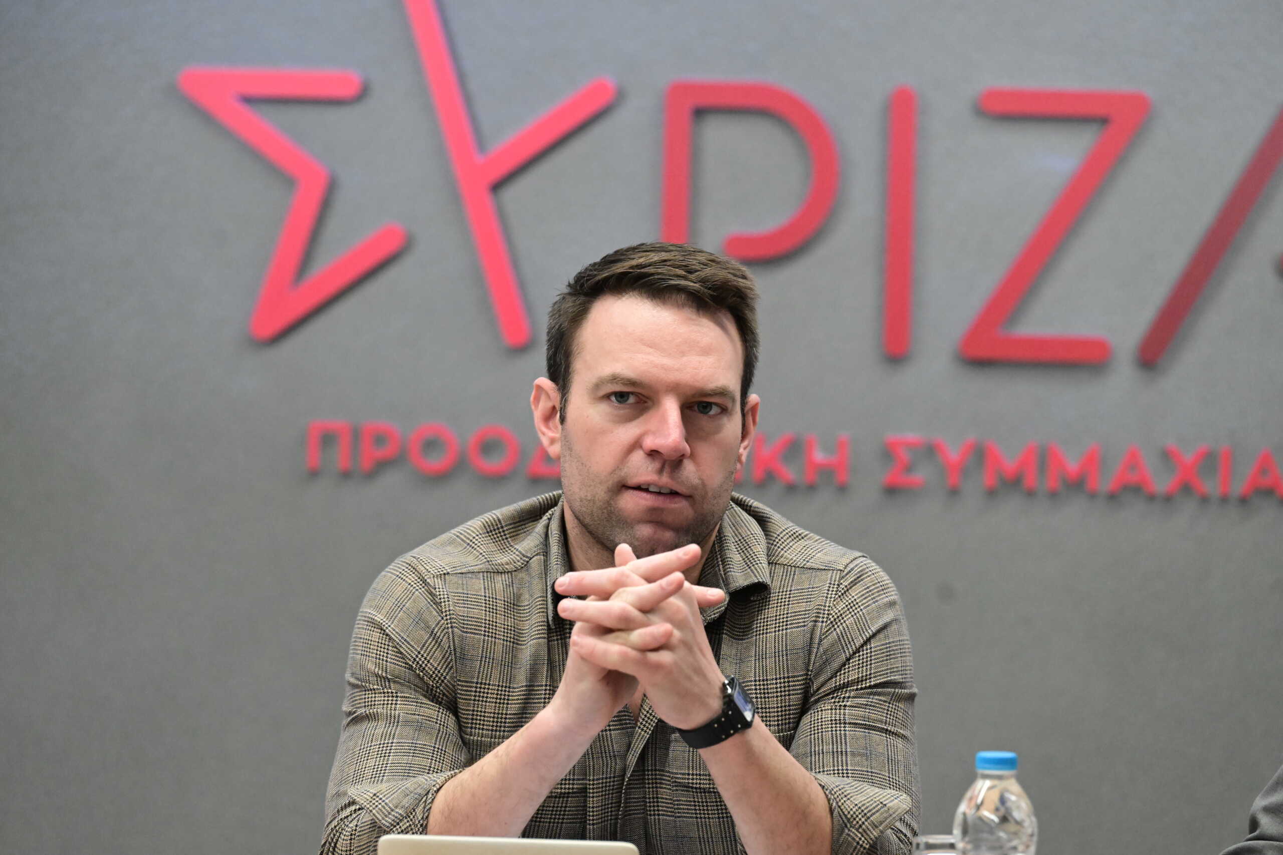 Συνάντηση του προέδρου του ΣΥΡΙΖΑ - Προοδευτική Συμμαχία Στέφανου Κασσελάκη με την Εκτελεστική Επιτροπή της ΑΔΕΔΥ, Τρίτη 27 Φεβρουαρίου 2024. 
(ΤΑΤΙΑΝΑ ΜΠΟΛΑΡΗ