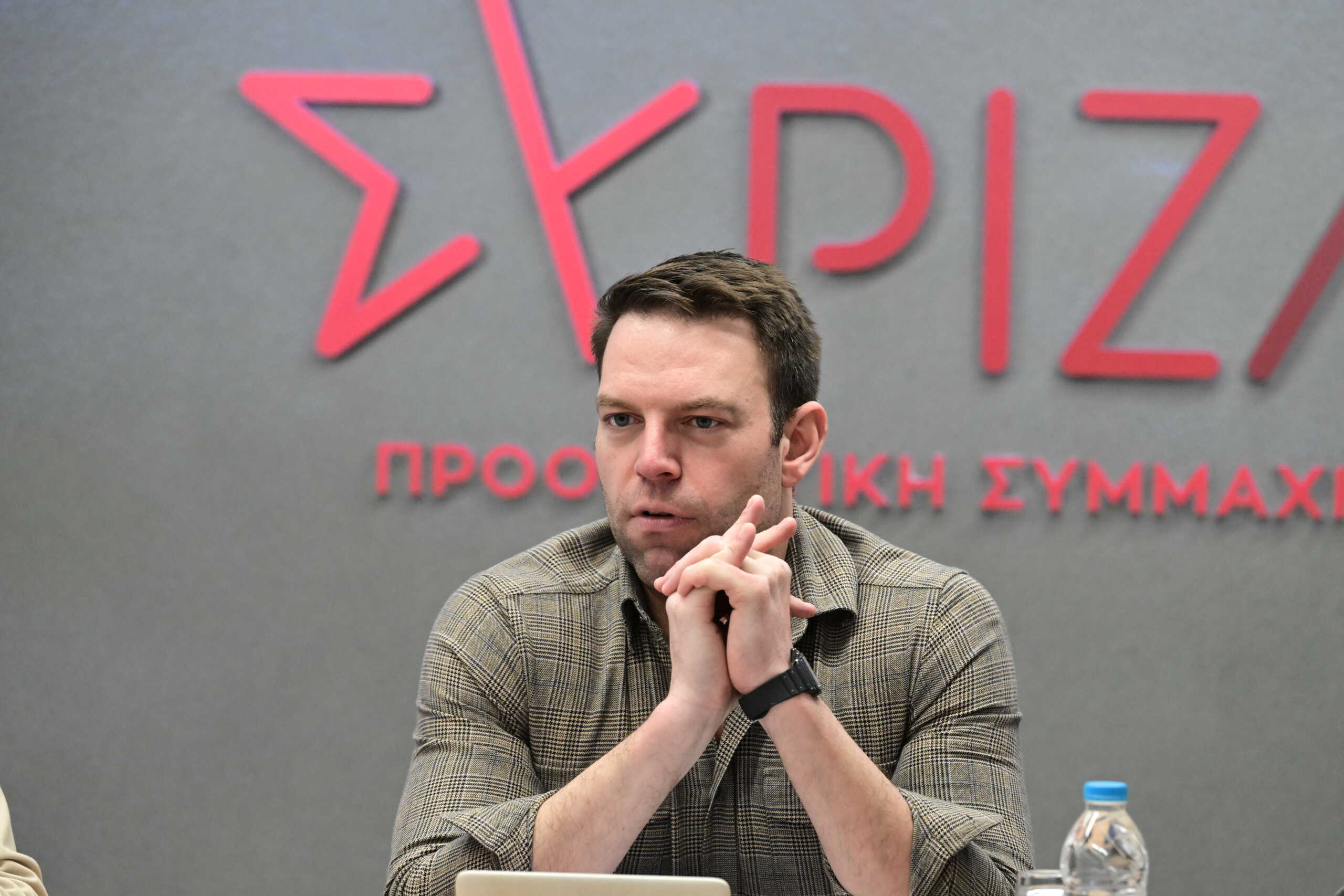 Συνάντηση του προέδρου του ΣΥΡΙΖΑ - Προοδευτική Συμμαχία Στέφανου Κασσελάκη με την Εκτελεστική Επιτροπή της ΑΔΕΔΥ, Τρίτη 27 Φεβρουαρίου 2024. 
(ΤΑΤΙΑΝΑ ΜΠΟΛΑΡΗ