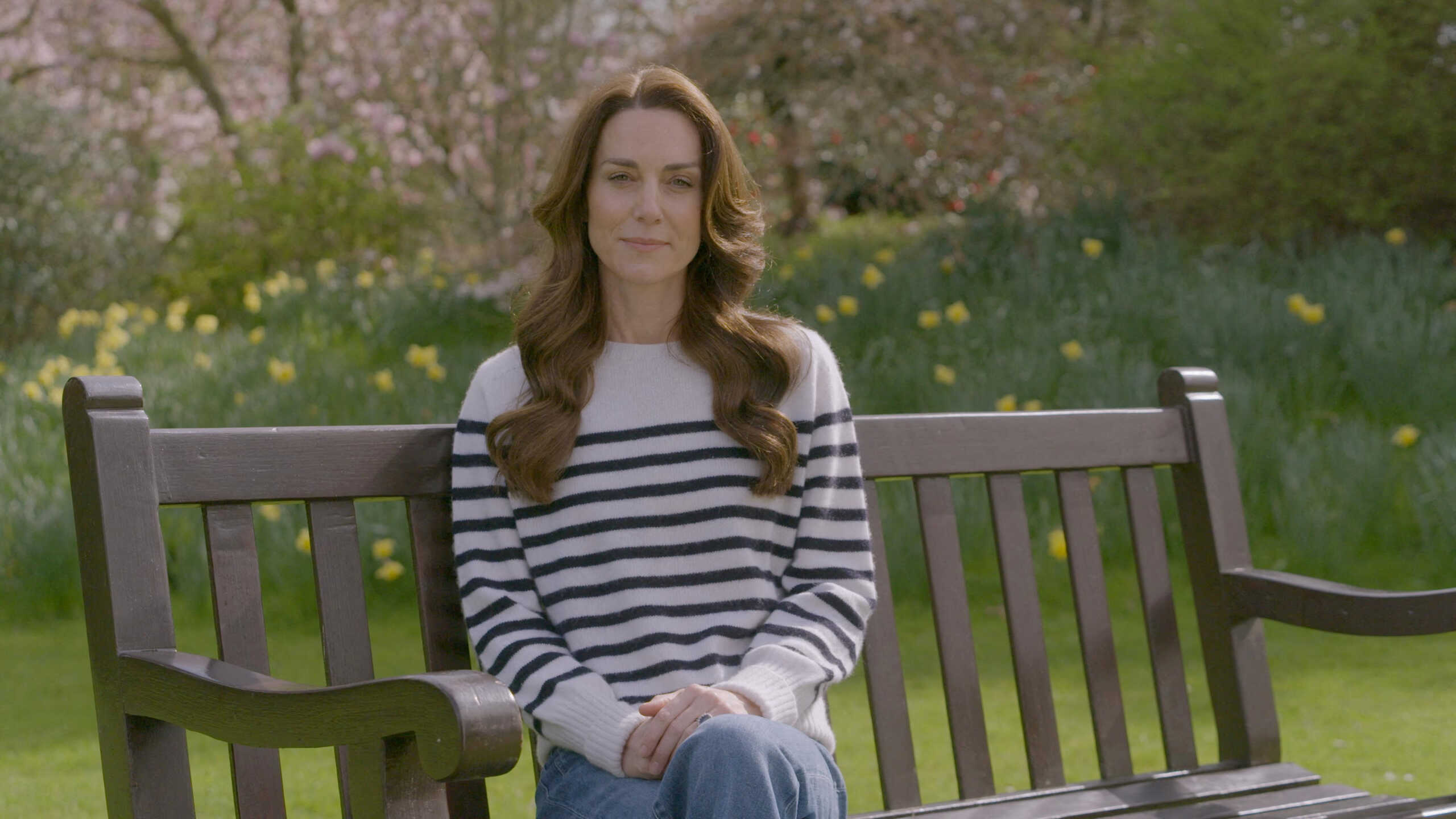 Britain's Catherine, Princess of Wales, appears in this still image from a handout video released March 22, 2024, in which she announced that she is undergoing preventative chemotherapy after cancer was found to have been present, following her abdominal surgery in January. BBC Studios