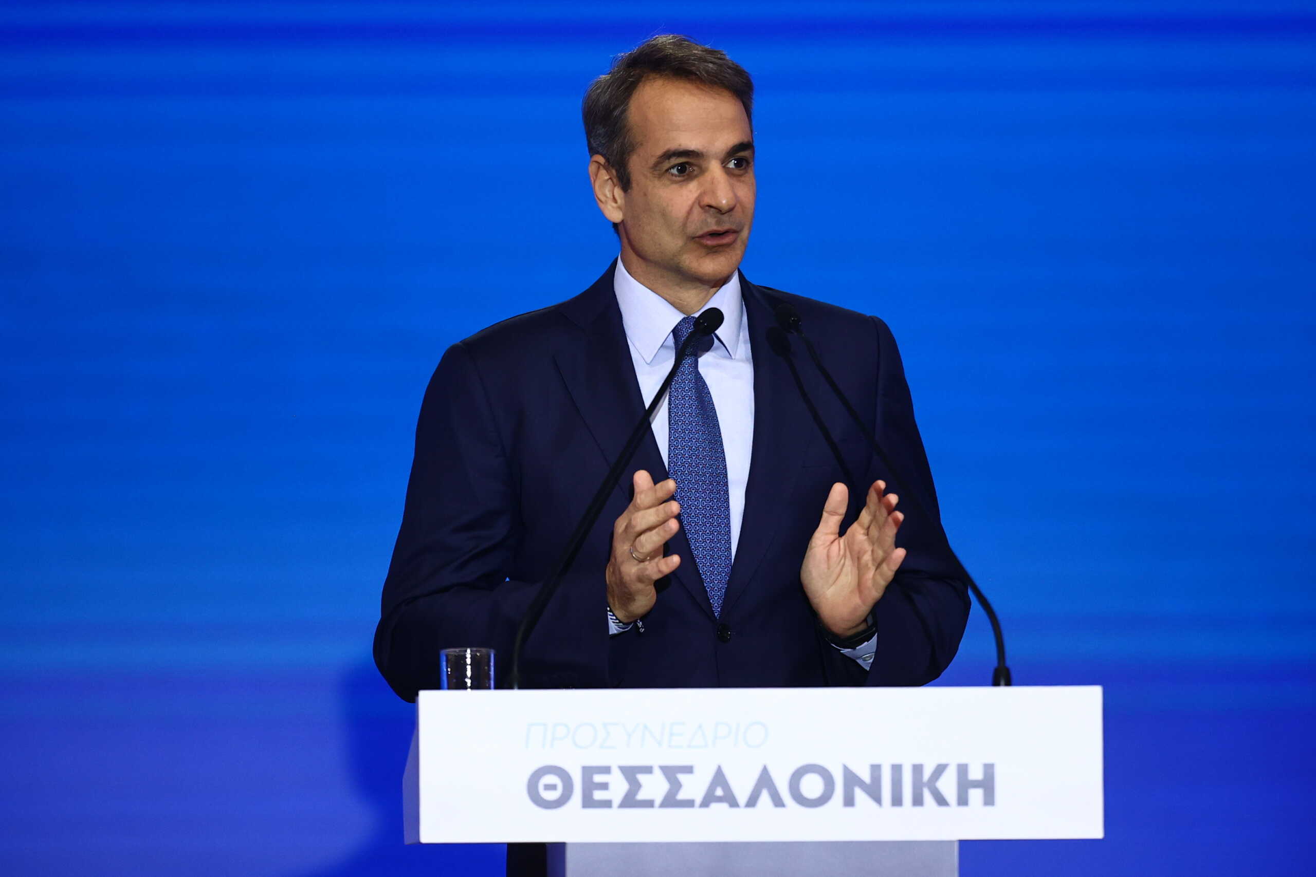 Προσυνέδριο της Νέας Δημοκρατίας στην Θεσσαλονίκη με κεντρικό ομιλητή τον Πρόεδρο της Νέας Δημοκρατίας και Πρωθυπουργό Κυριάκο Μητσοτάκη, Δευτέρα 11 Μαρτίου 2024. 
(ΡΑΦΑΗΛ ΓΕΩΡΓΙΑΔΗΣ