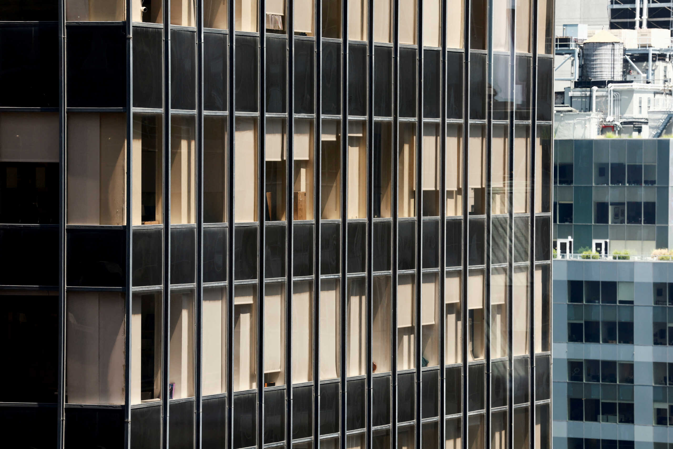 FILE PHOTO: The front of an office building is seen in New York City, U.S., July 7, 2023. REUTERS