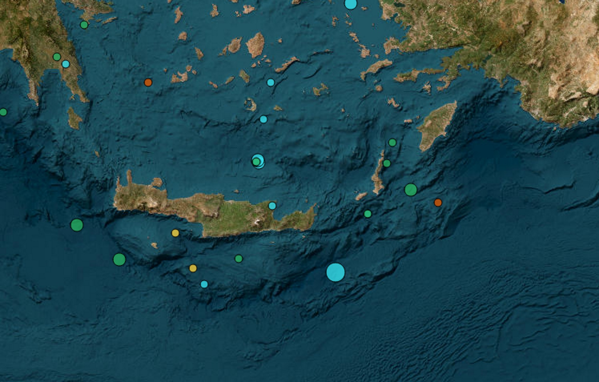 Σεισμός 4,2 Ρίχτερ ανοιχτά της Κρήτης, αισθητός στο Λασίθι