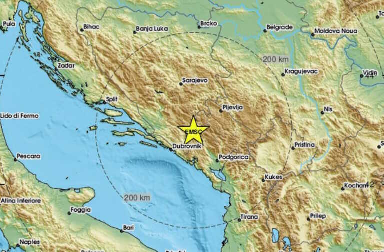 Ισχυρός σεισμός 5,4 Ρίχτερ στα σύνορα Μαυροβουνίου – Βοσνίας: Δεν υπάρχουν αναφορές για θύματα