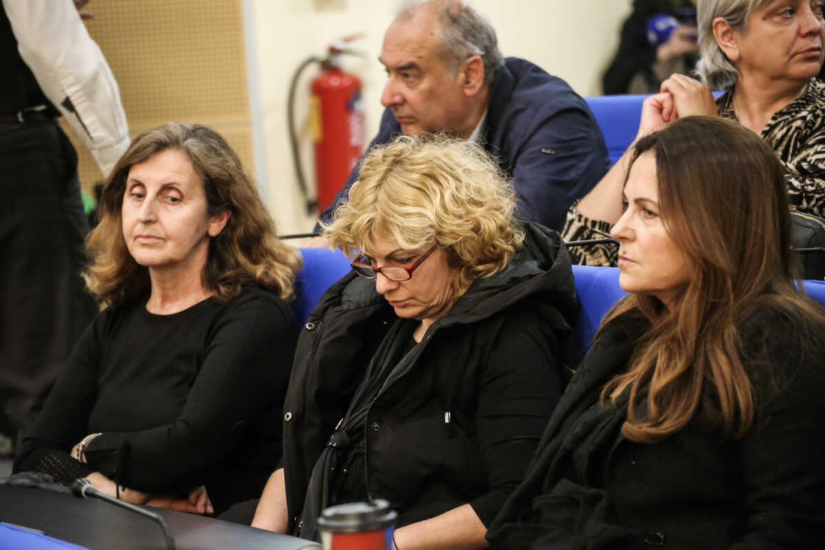 Συνάντηση στην Λάρισα, των οικογενειών των θυμάτων της σύγκρουσης των αμαξοστοιχιών στα Τέμπη όπου συζητήθηκαν οι εξελίξεις γύρω από την υπόθεση, Κυριακή 31 Μαρτίου 2024. 
(EUROKINISSI)