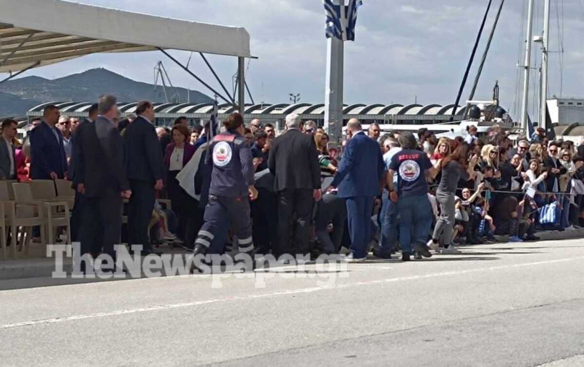 Βόλος: Στρατιώτης λιποθύμησε λίγο πριν την έναρξη της παρέλασης της 25ης Μαρτίου