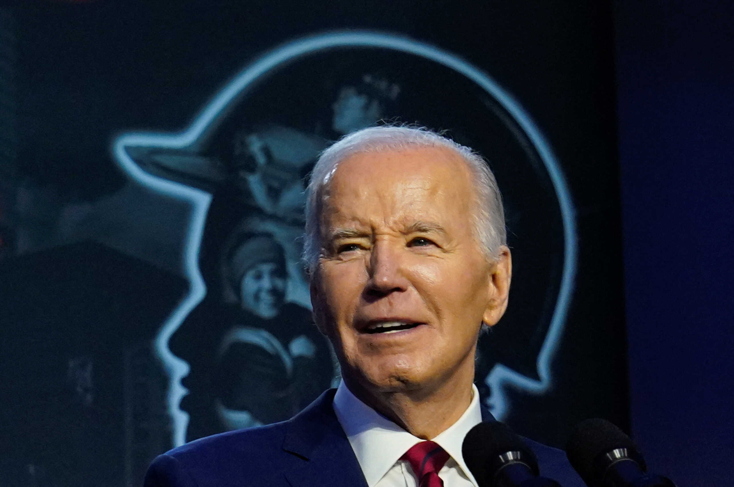 U.S. President Joe Biden delivers remarks at a conference held by the North America's Building Trades Unions at the Washington Hilton in Washington, U.S., April 24, 2024. REUTERS
