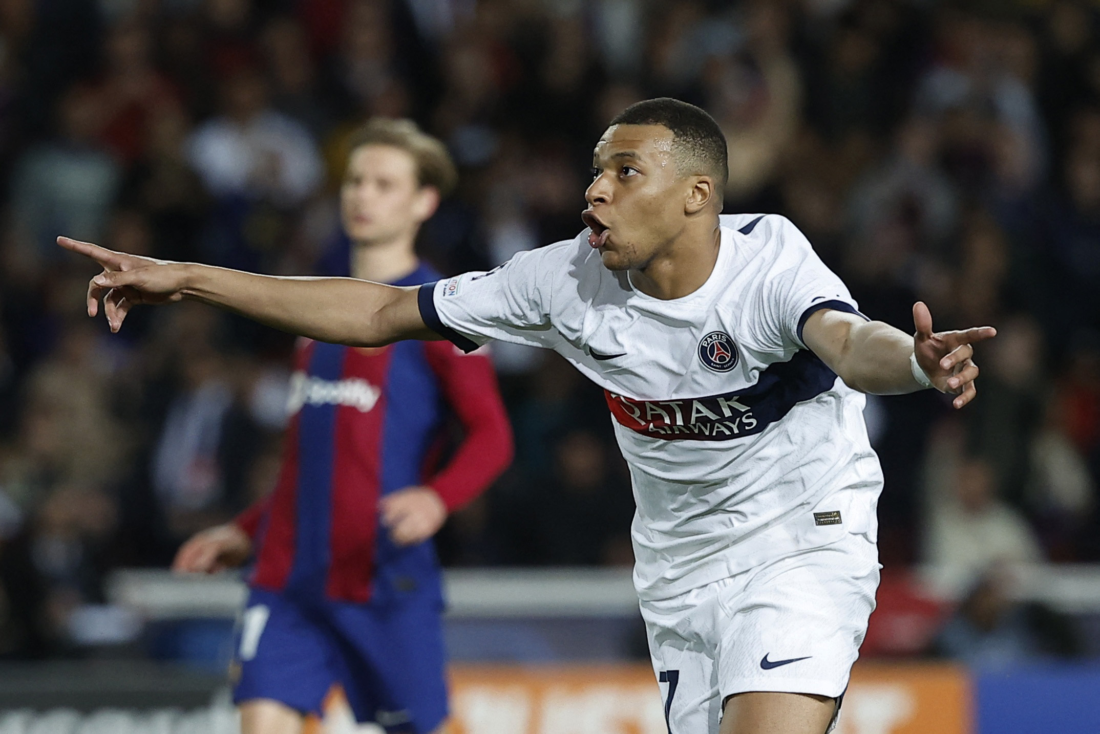Paris Saint-Germain 1-4 for the Champions League quarter-finals