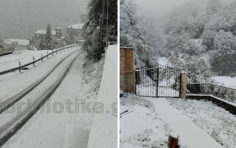 Φλώρινα: Συνηθισμένη η πόλη από τα χιόνια – Στα λευκά το Πισοδέρι εν μέσω άνοιξης