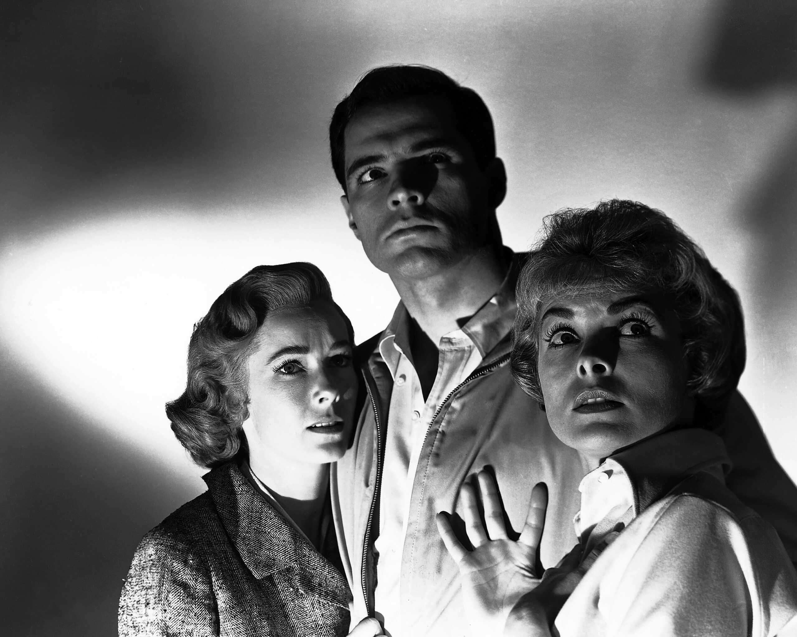 From left to right, actors Vera Miles as Lila Crane, John Gavin as Sam Loomis and Janet Leigh as Marion Crane in a publicity still for the horror film 'Psycho', 1960. (Photo by Silver Screen Collection
