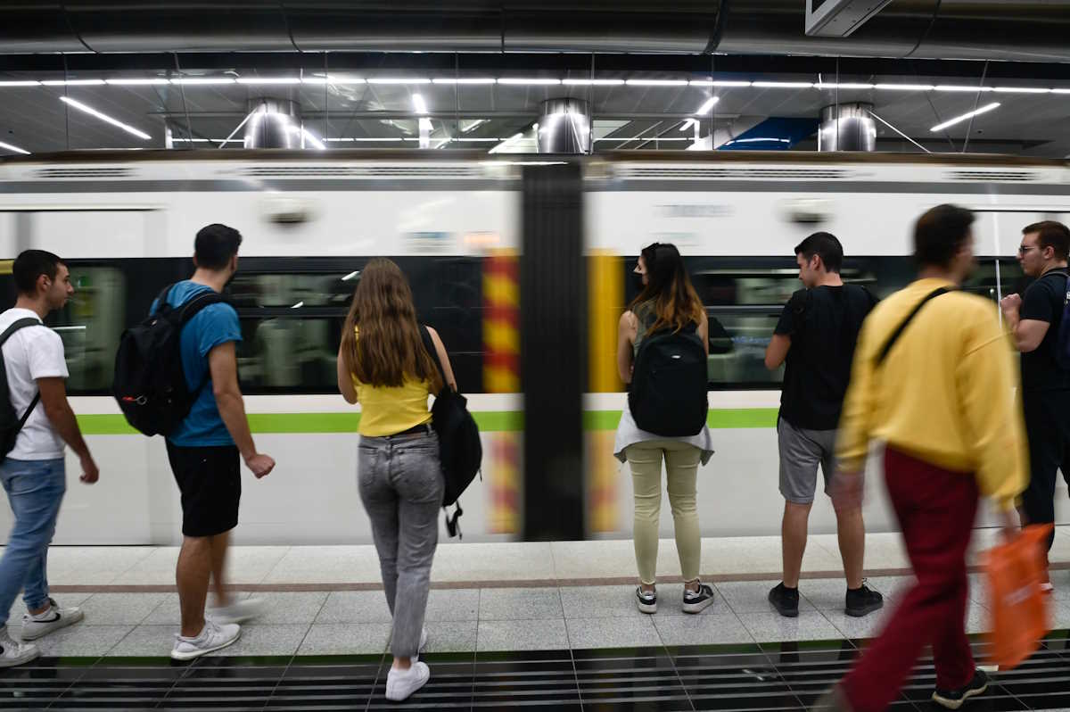 Παραδόθηκαν προς χρήση στο επιβατικό κοινό οι σταθμοί "Μανιάτικα", "Πειραιάς" και "Δημοτικό Θέατρο" του Μετρό στον Πειραιά, Δευτέρα 10 Οκτωβρίου 2022. 
(ΜΙΧΑΛΗΣ ΚΑΡΑΓΙΑΝΝΗΣ
