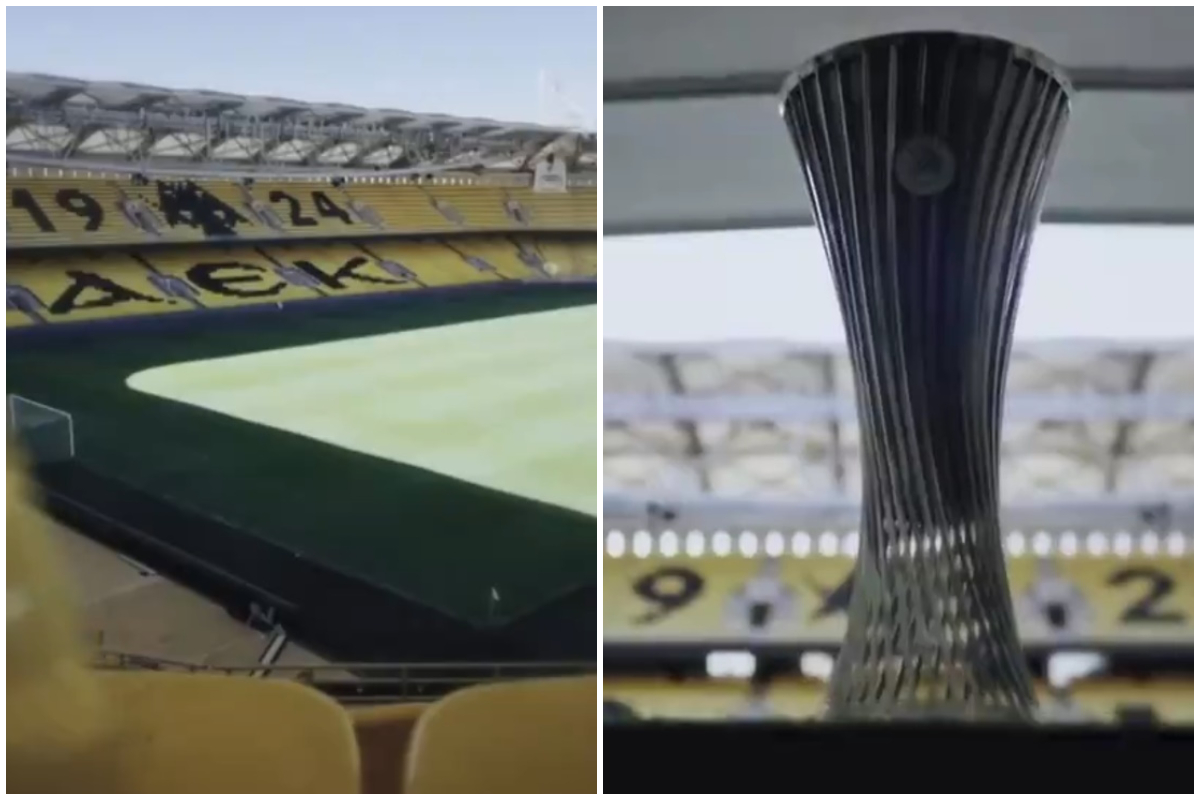 Φενέρμπαχτσε – Ολυμπιακός: Η OPAP Arena και η κούπα του Conference League σε video των Τούρκων