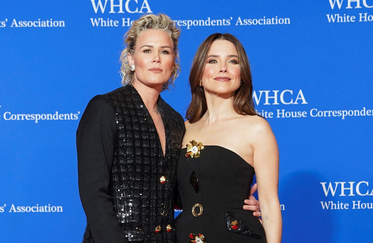 Sophia Bush and Ashlyn Harris arrive for the annual White House Correspondents’ Association (WHCA) Dinner in Washington, U.S., April 27, 2024. REUTERS