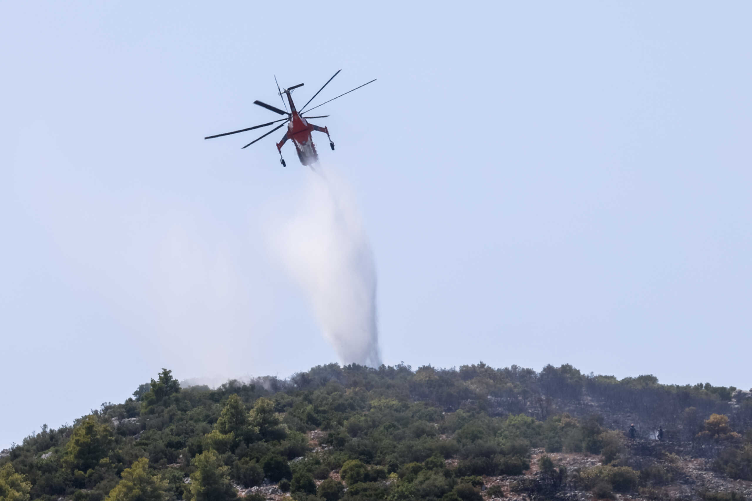 Πυρκαγιά στον Αυλώνα. Πέμπτη 24 Αυγούστου 2023  (ΓΙΩΡΓΟΣ ΚΟΝΤΑΡΙΝΗΣ