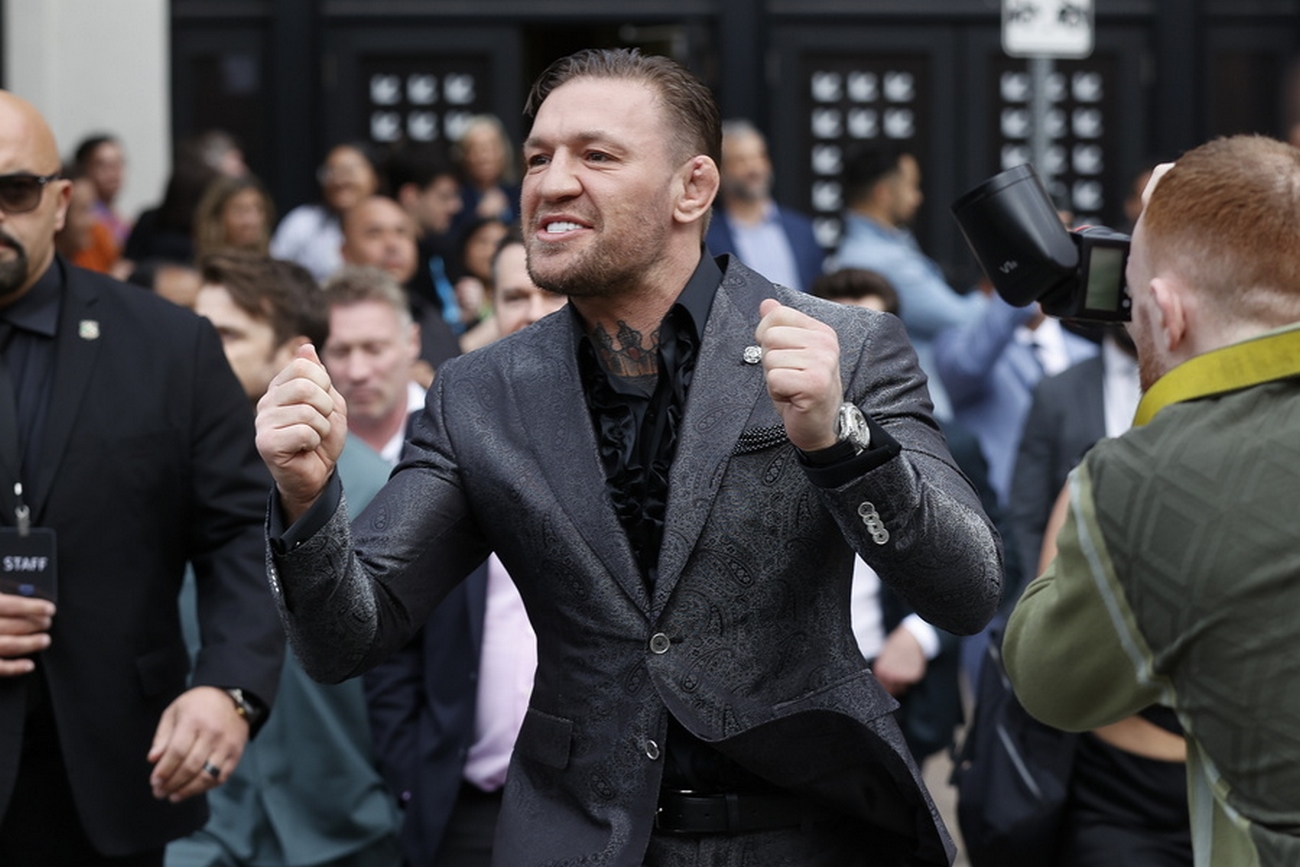 epa11208191 Irish MMA fighter Conor McGregor arrives at the Road House premiere during the South By Southwest (SXSW) Conference and Festival at the Austin Convention Center in Austin, Texas, USA, 08 March 2024. South By Southwest (SXSW) Conferences and Festivals offer the opportunity to enjoy independent films, music, and new technology.  EPA