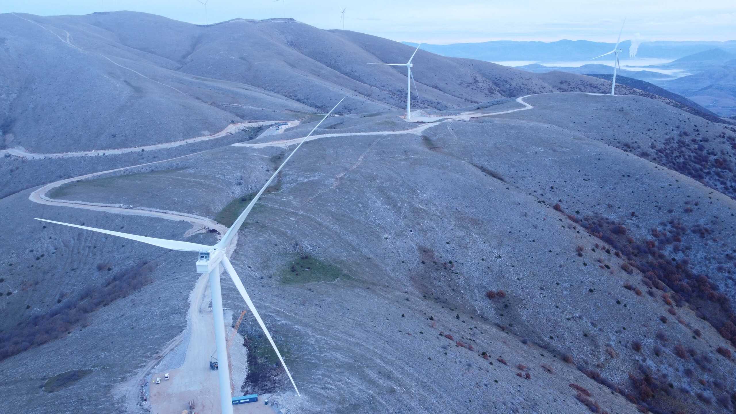 Nella Macedonia occidentale è stata completata la costruzione di parchi eolici da 40 MW