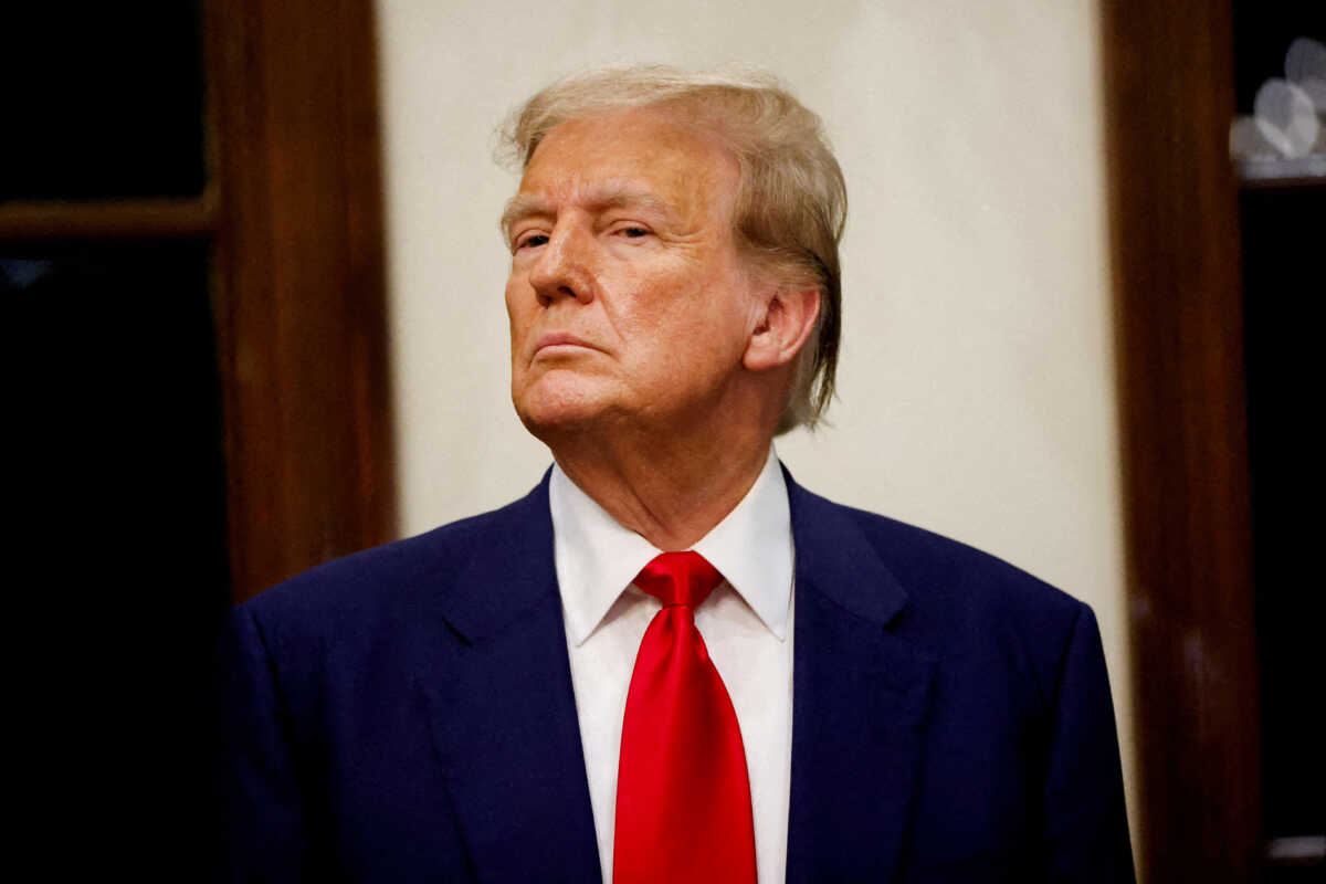FILE PHOTO: Republican presidential candidate and former U.S. President Donald Trump attends the 2024 Senior Club Championship award ceremony at his Trump International Golf Club in West Palm Beach, Florida, U.S. March 24, 2024.  REUTERS
