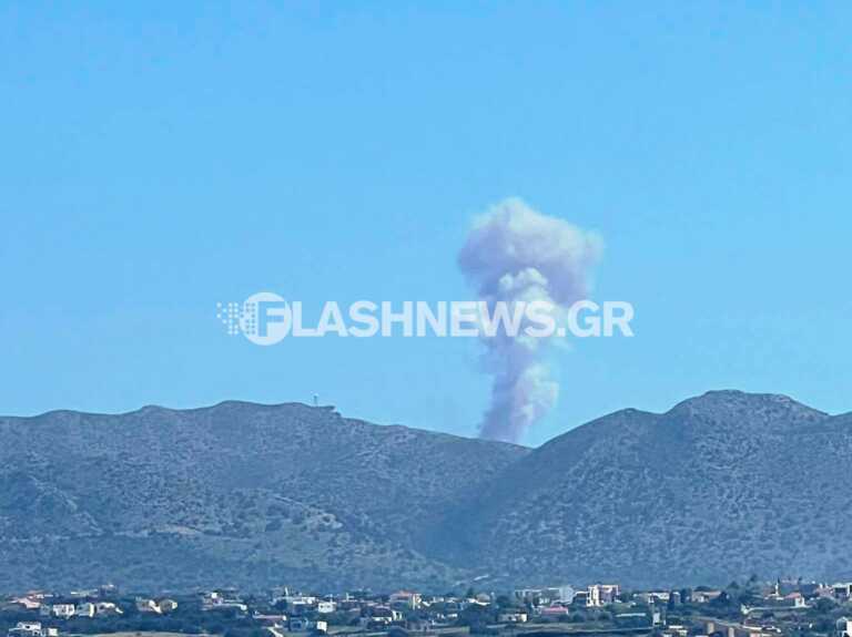 Έκρηξη και «μανιτάρι» καπνού προκάλεσε έντονη ανησυχία στην Κρήτη