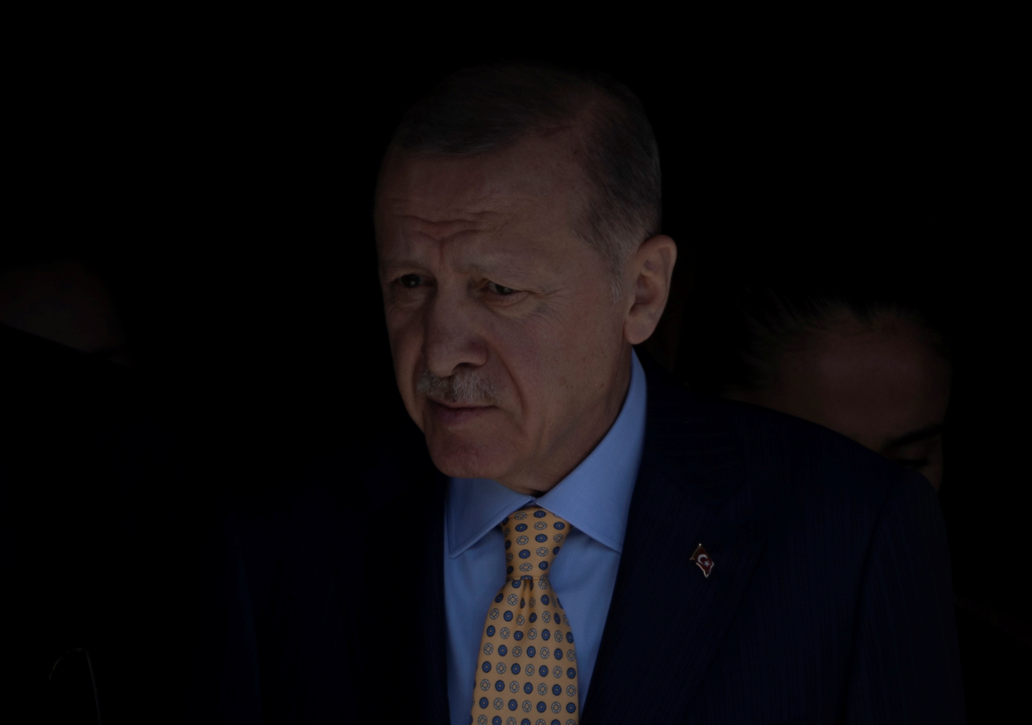 Turkish President Tayyip Erdogan leaves a polling station after casting his ballot during the local elections in Istanbul, Turkey March 31, 2024. REUTERS