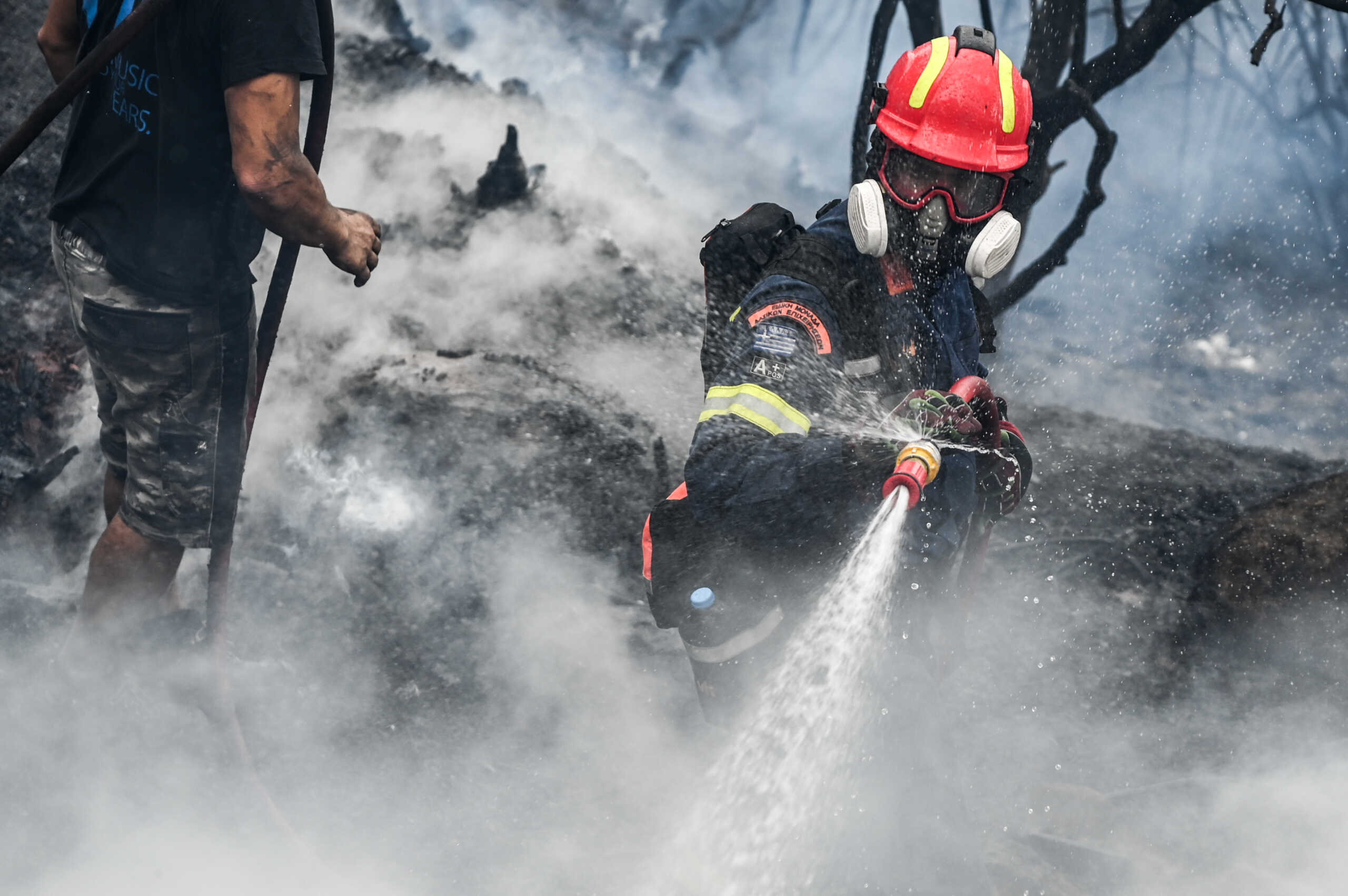 Φωτιά στη Βραυρώνα: Επί τόπου ισχυρές δυνάμεις της πυροσβεστικής