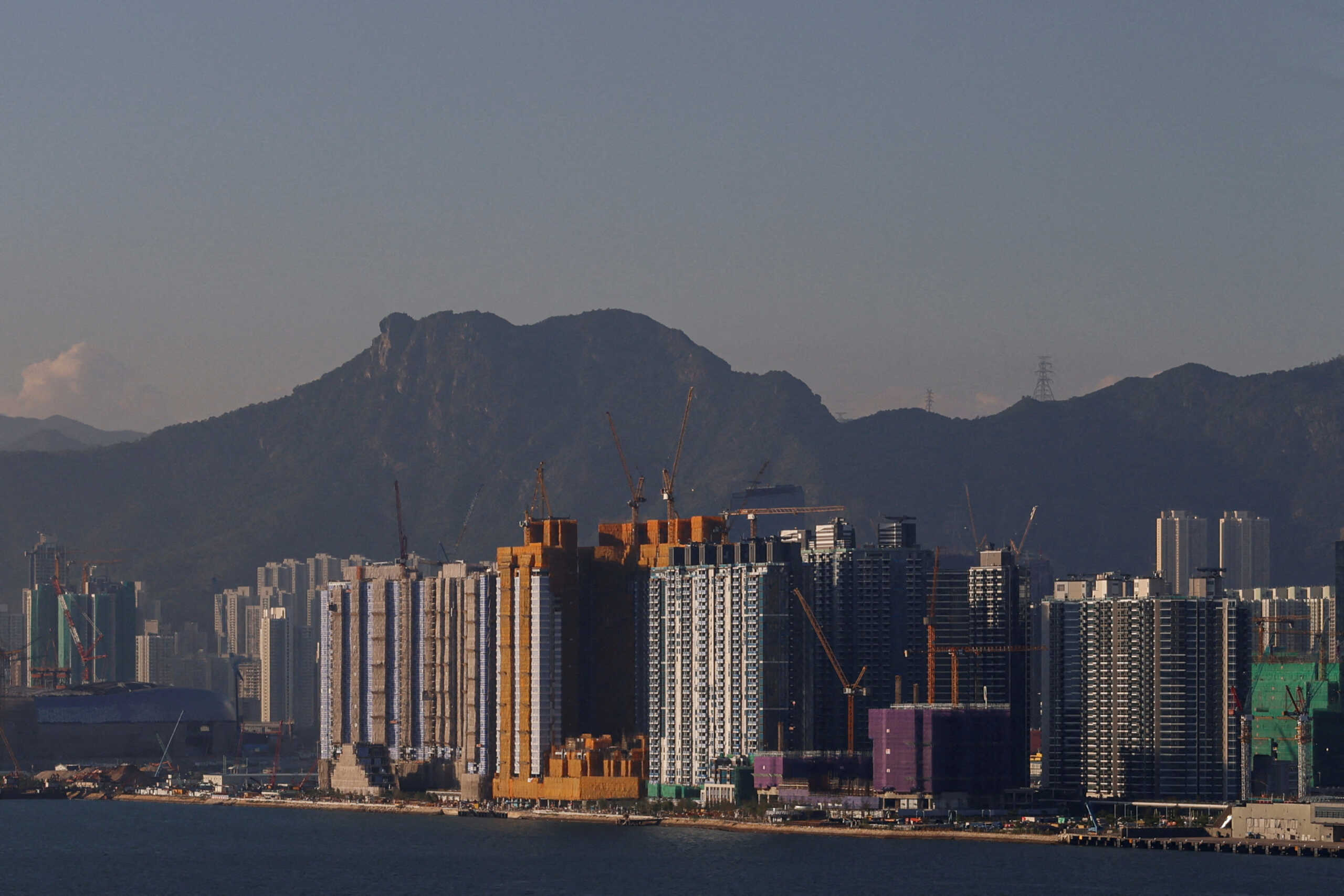 FILE PHOTO: A general view of the construction site for housing buildings in Hong Kong, China October 24, 2023. REUTERS