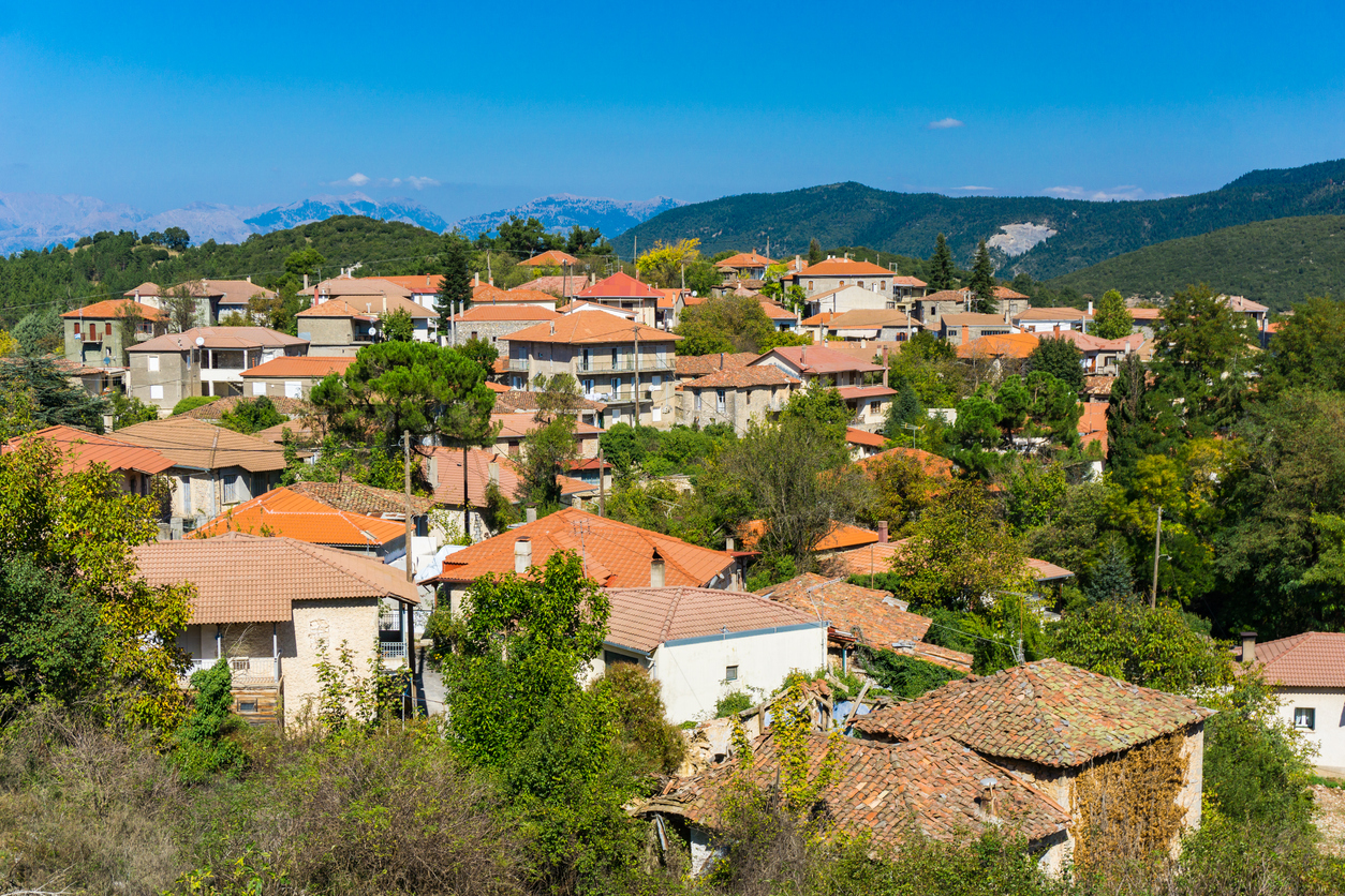 Vitina village in Peloponnese, Greece