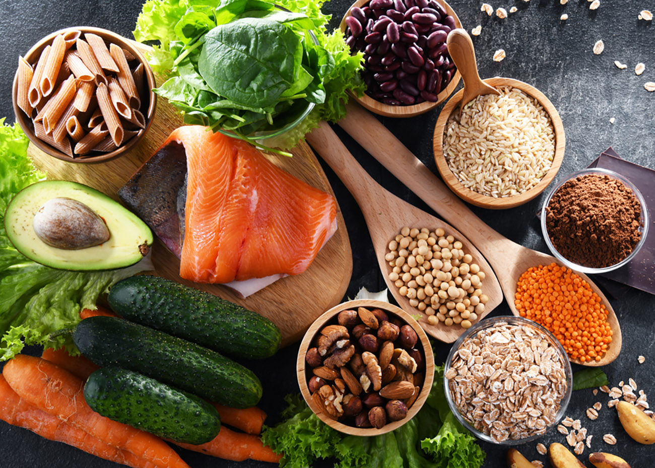 Food products recommended for stabilizing insulin and blood sugar levels. Diabetes diet