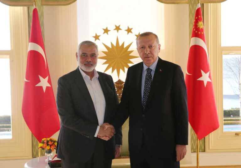 Συνάντηση Ερντογάν με τον ηγέτη της Χαμάς - «Το Ισραήλ θα πληρώσει για την καταπίεση των Παλαιστινίων»