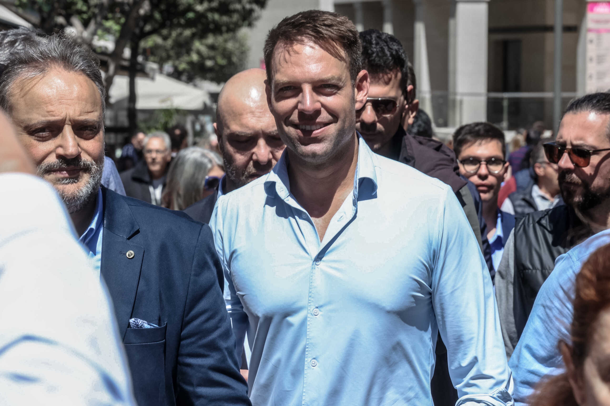 Ομιλία του Προέδρου του ΣΥΡΙΖΑ - ΠΣ Στέφανου Κασσελάκη στη πλατεία Αγίου Τίτου και βόλτα στη πόλη του Ηρακλείου. Σάββατο 6 Απριλίου 2024  (ΣΤΕΦΑΝΟΣ ΡΑΠΑΝΗΣ