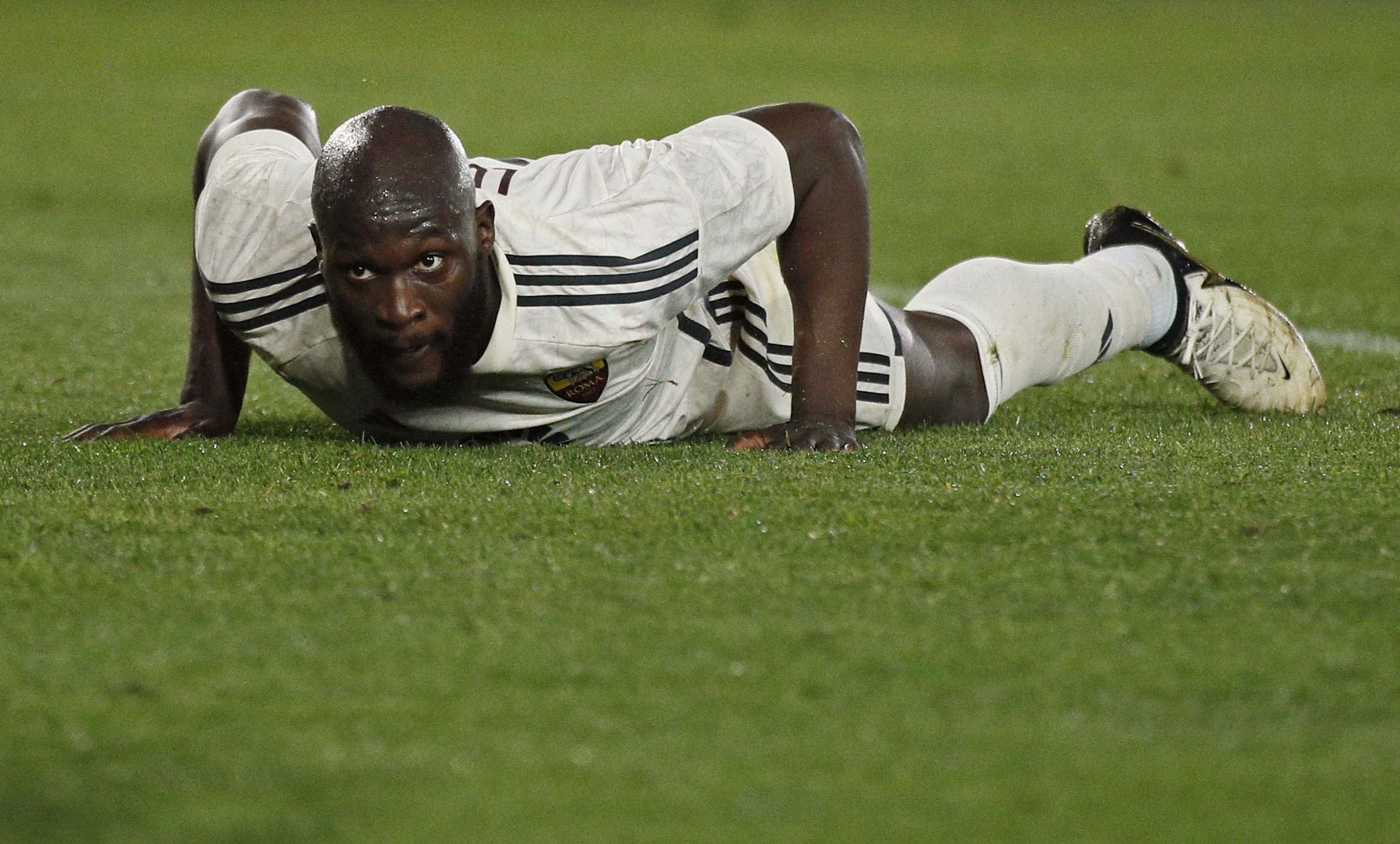 Soccer Football - Serie A - Lecce v AS Roma - Stadio Via del mare, Lecce, Italy - April 1, 2024 AS Roma's Romelu Lukaku REUTERS