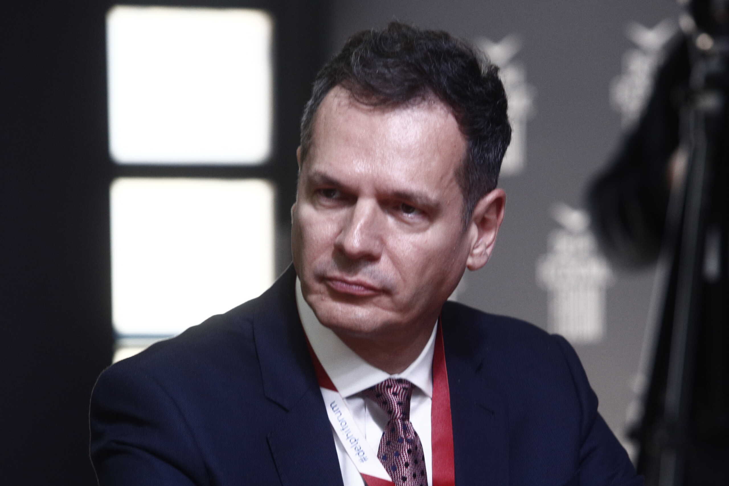 Στιγμιότυπο από την τρίτη ημέρα εργασιών του 8ου Οικονομικού Φόρουμ των Δελφών, Παρασκευή 28 Απριλίου 2023. 
(ΣΩΤΗΡΗΣ ΔΗΜΗΤΡΟΠΟΥΛΟΣ